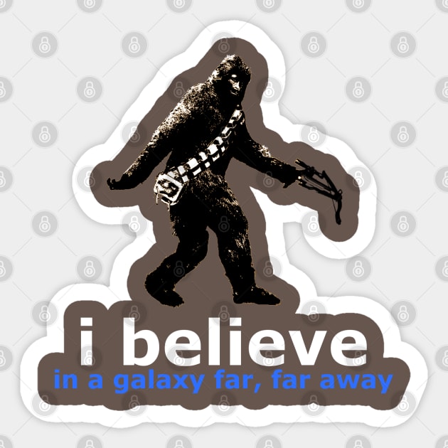 i believe ... bigfoot? Sticker by chriswig